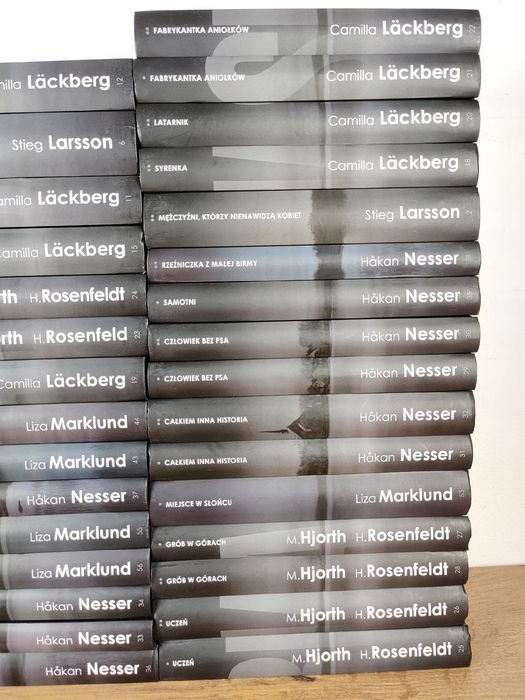 Czarna seria / Zestaw 46 książek / Marklund / Nesser / Lackberg