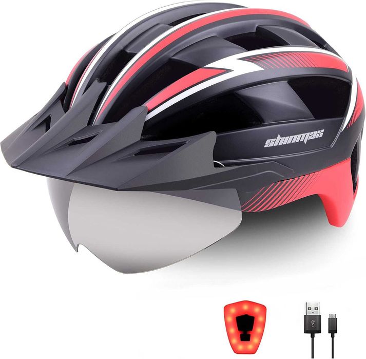 Shinmax Kask rowerowy dla mężczyzn i kobiet regulowany 57-62 cm