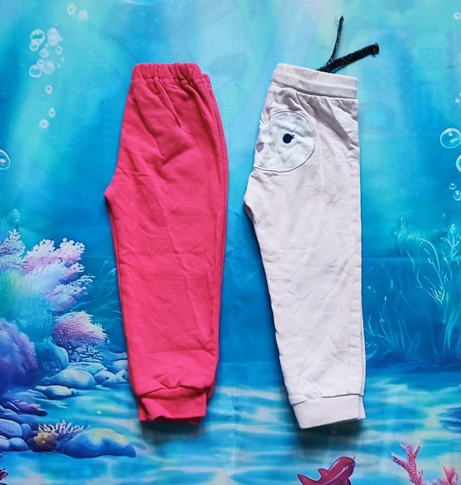 Spodnie dresowe dresy 2 pary r. 92