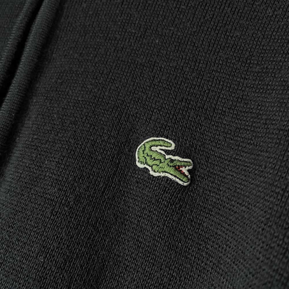 Lacoste Sport sweter granatowy zamek wełna XL