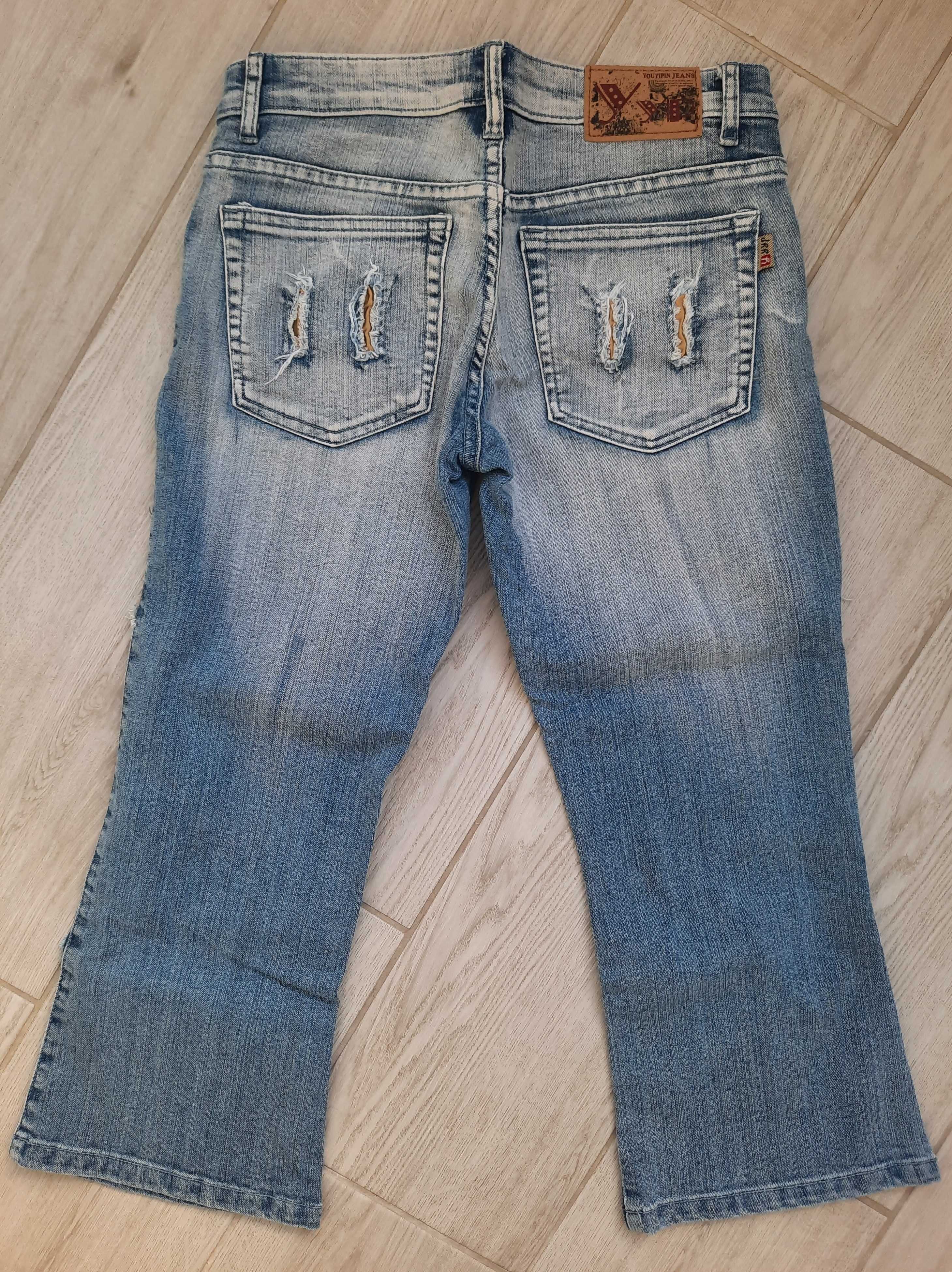 Новые капри/бриджи джинсовые на девочку подростка, р. 27 (есть замеры)
