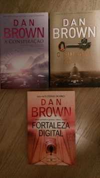 Dan Brown - conjunto de três livros