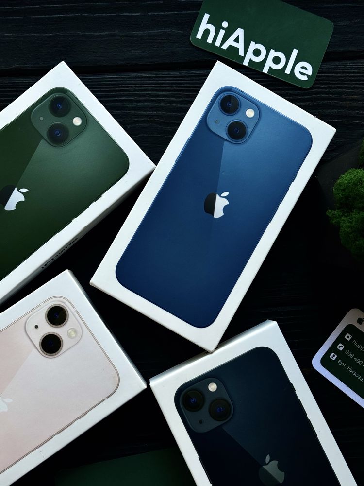 NEW iPhone 13 128 Starlight, Midnight, Green, Pink, Blue 500$