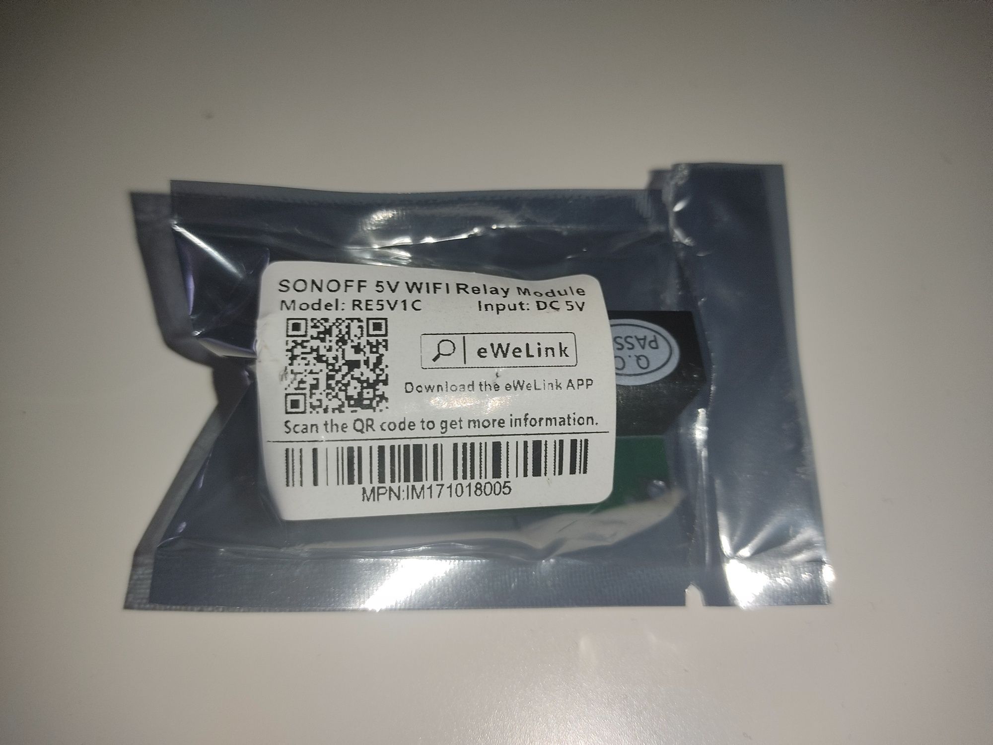 Sonoff nano RE5V1C - Przełącznik Wi-Fi 5V - Brama Garaż Domofon