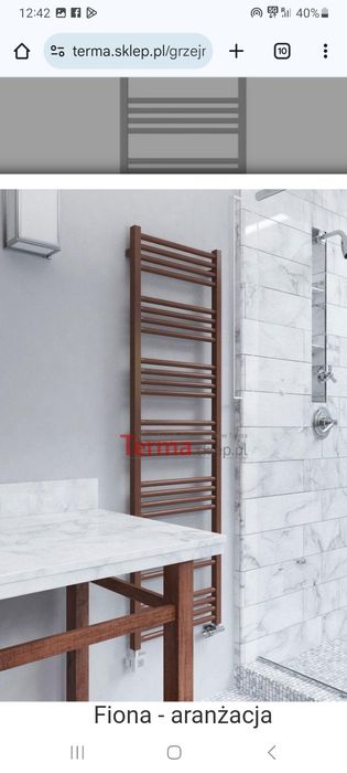 Grzejnik elektryczny Fiona 1140 x 500 Terma nowy
