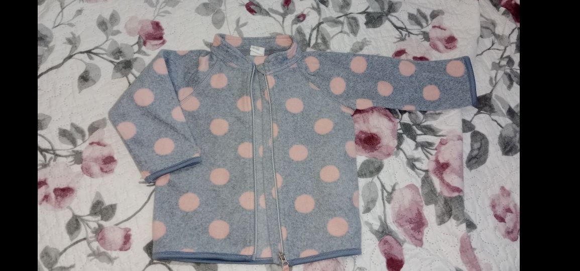 Bluza na zamek dla dziewczynki H&M 74 80