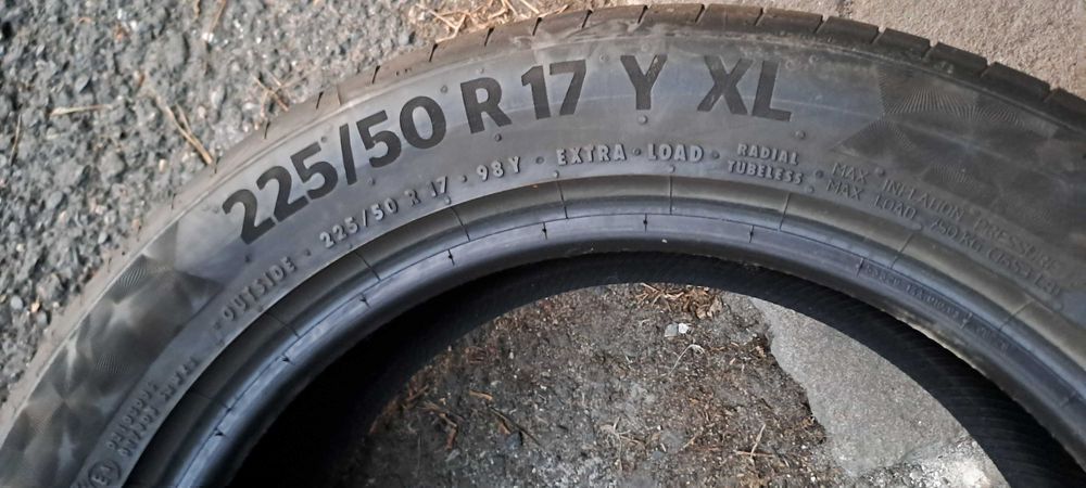 1x Continental 225/50/17 98Y XL PremiumContact 6 opona letnia