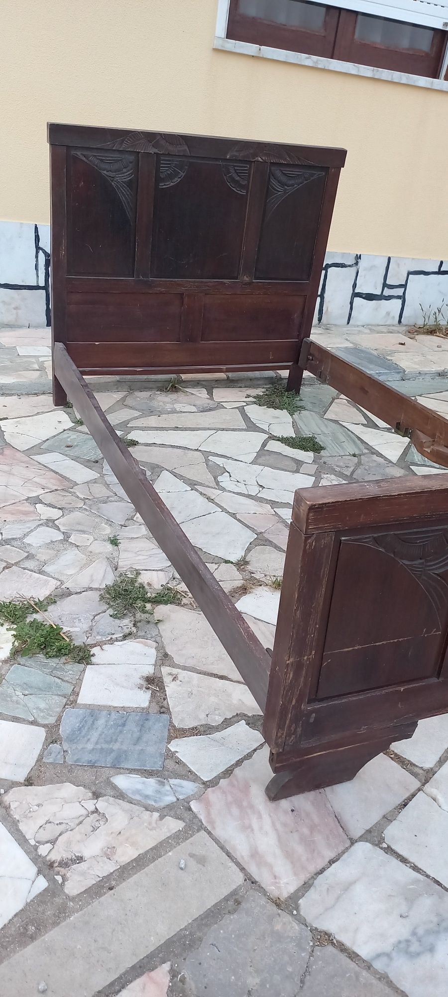 Cama de Solteiro em Madeira Vintage