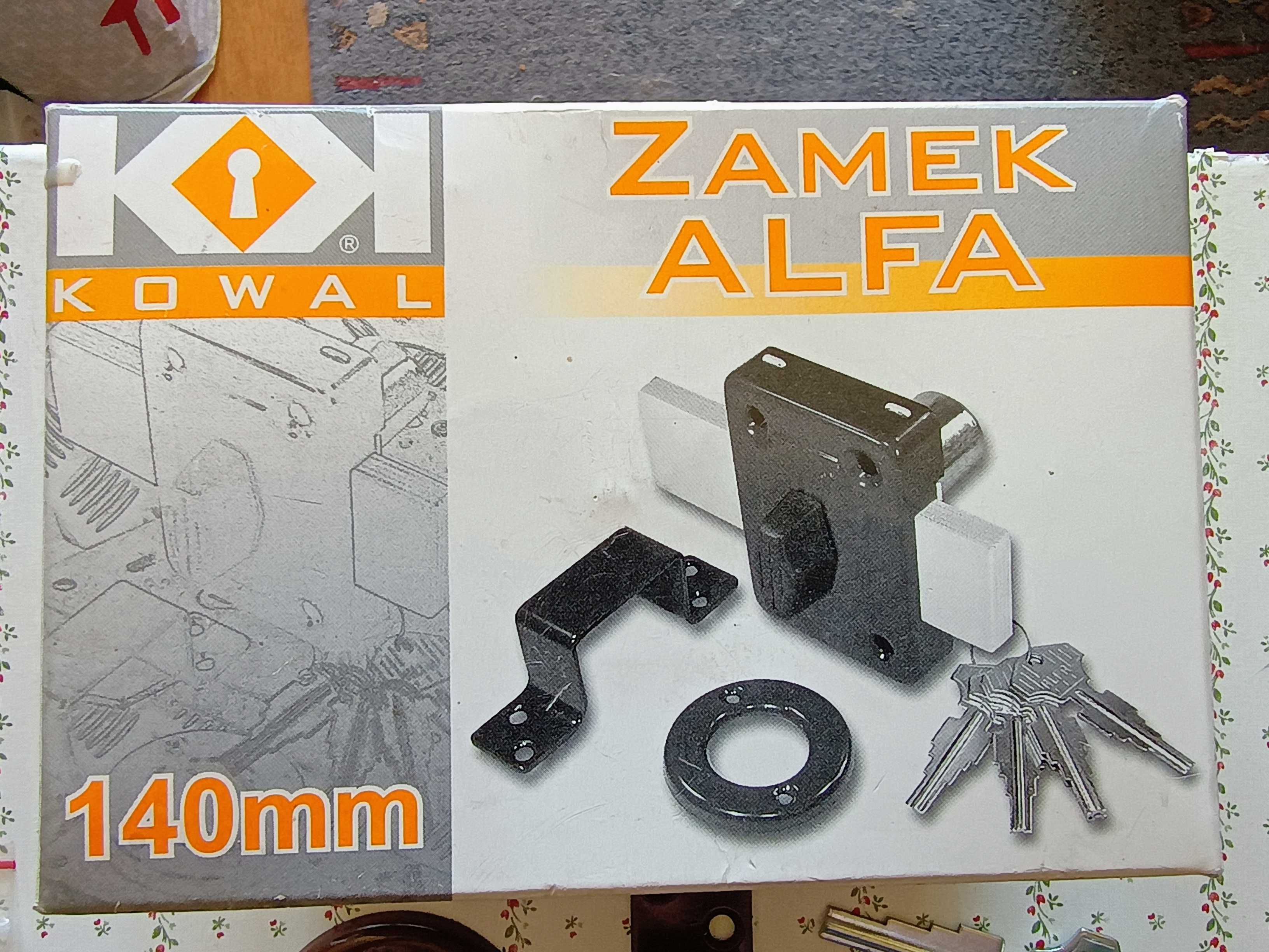 Zamek wierzchni zastawkowy 140mm Alfa Kowal