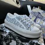 Жіночі кеди на платформі D B23 White Grey Platform Premium 36-41