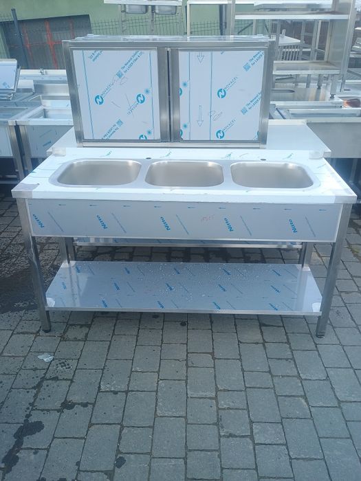 Zlew Gastronomiczny 3 komorowy 160x60