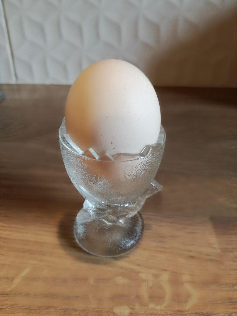 kieliszek prl na jajko szkło gołąb bażant