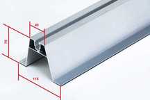 Mostek trapezowy H70 o długości 330 mm z taśmą EPDM, 44 sztuki.