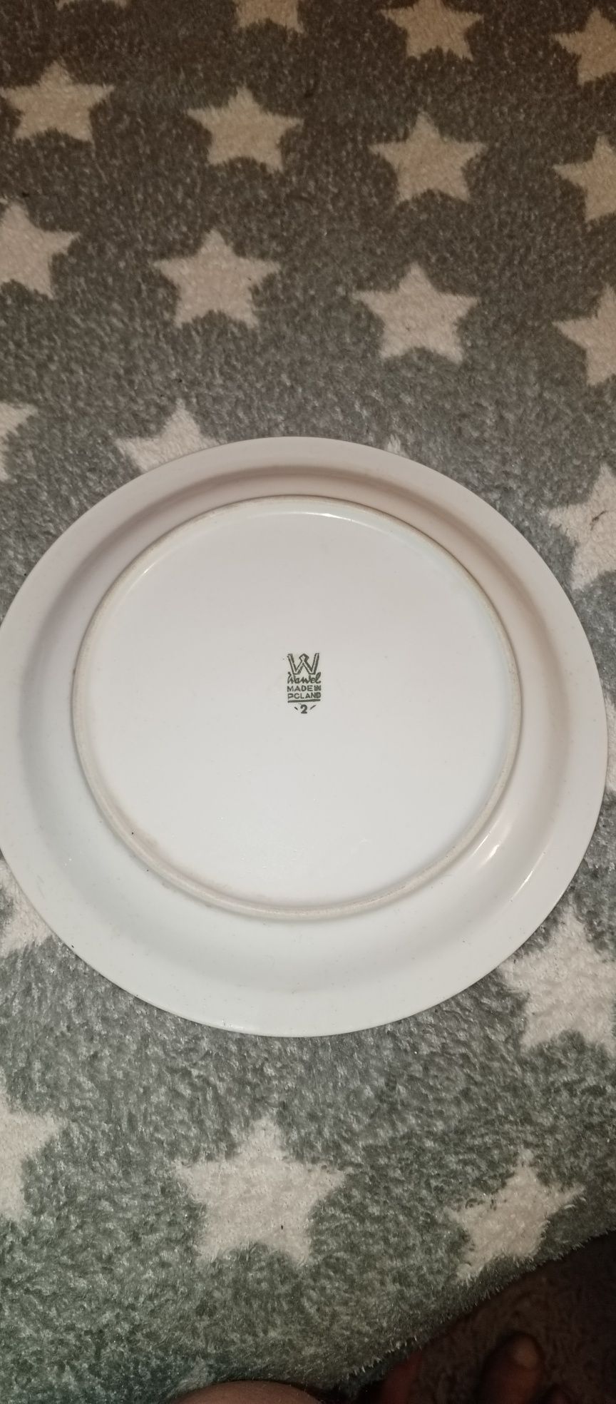 Porcelana Bogucice Wawel różna 2 filiżanki talerz i półmisek