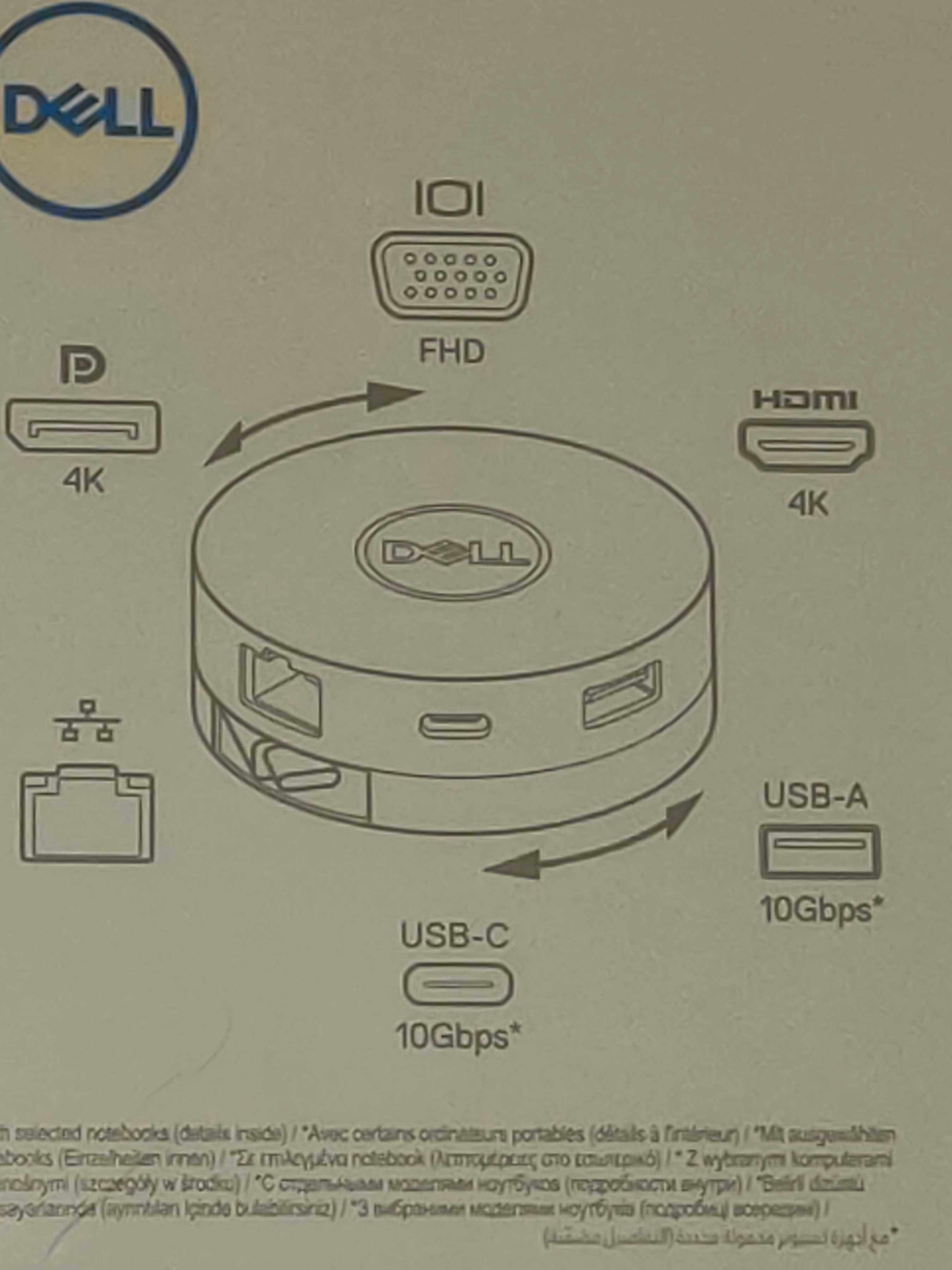 Mobilny Adapter USB-C Dell DA300