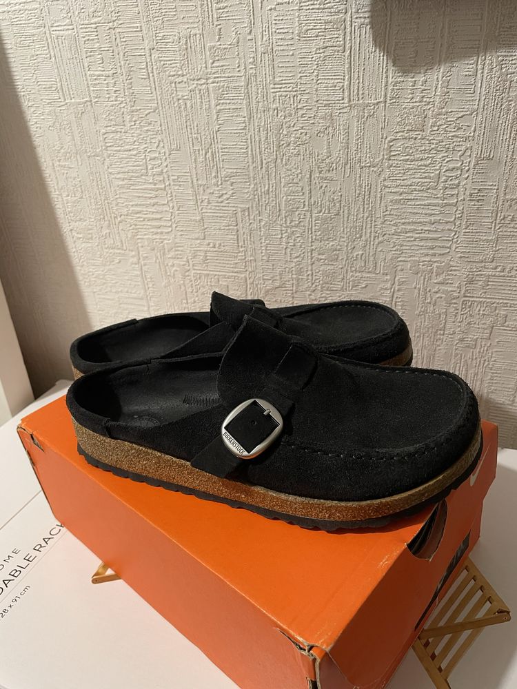 Сабо мюлі клоги Birkenstock 39 розмір чорні