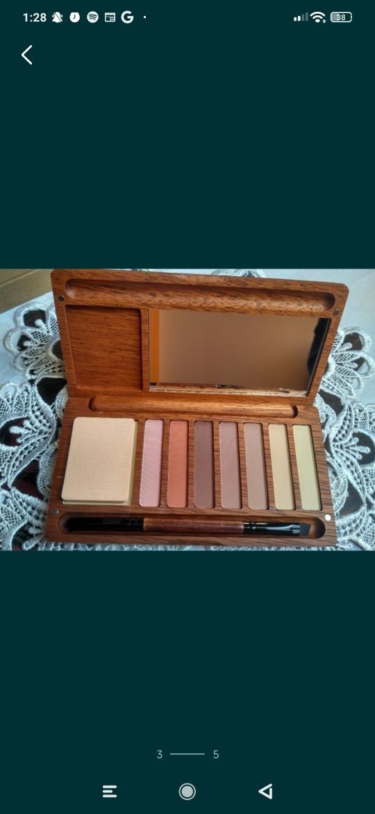 Paleta paletka cieni do powiek allila neutralne puder