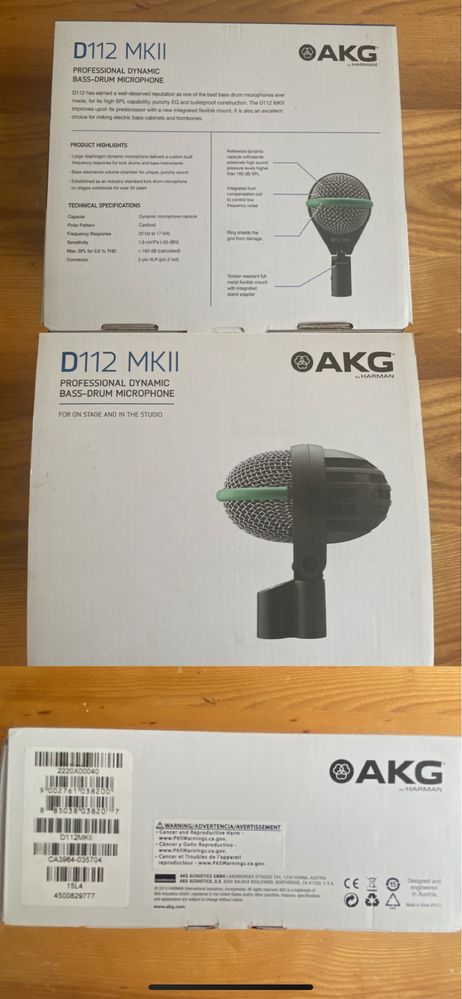 мікрофон AKG D112 MkII для басових інструментів