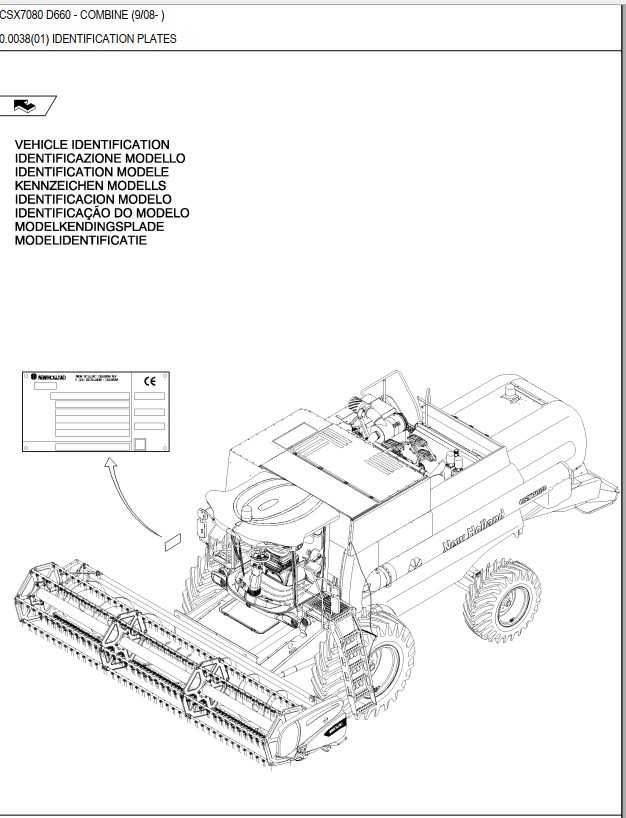 Katalog części  New Holland CSX 7080