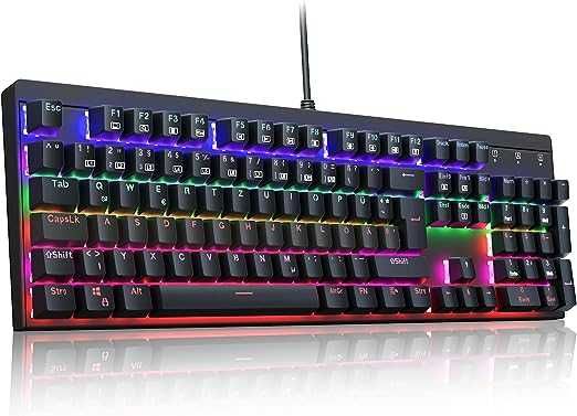 Klawiatura mechaniczna gamingowa podświetlana RGB KM-G6-QWERTY DE