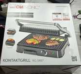 Grill elektryczny zamykany Clatronic KG 3487 czarny