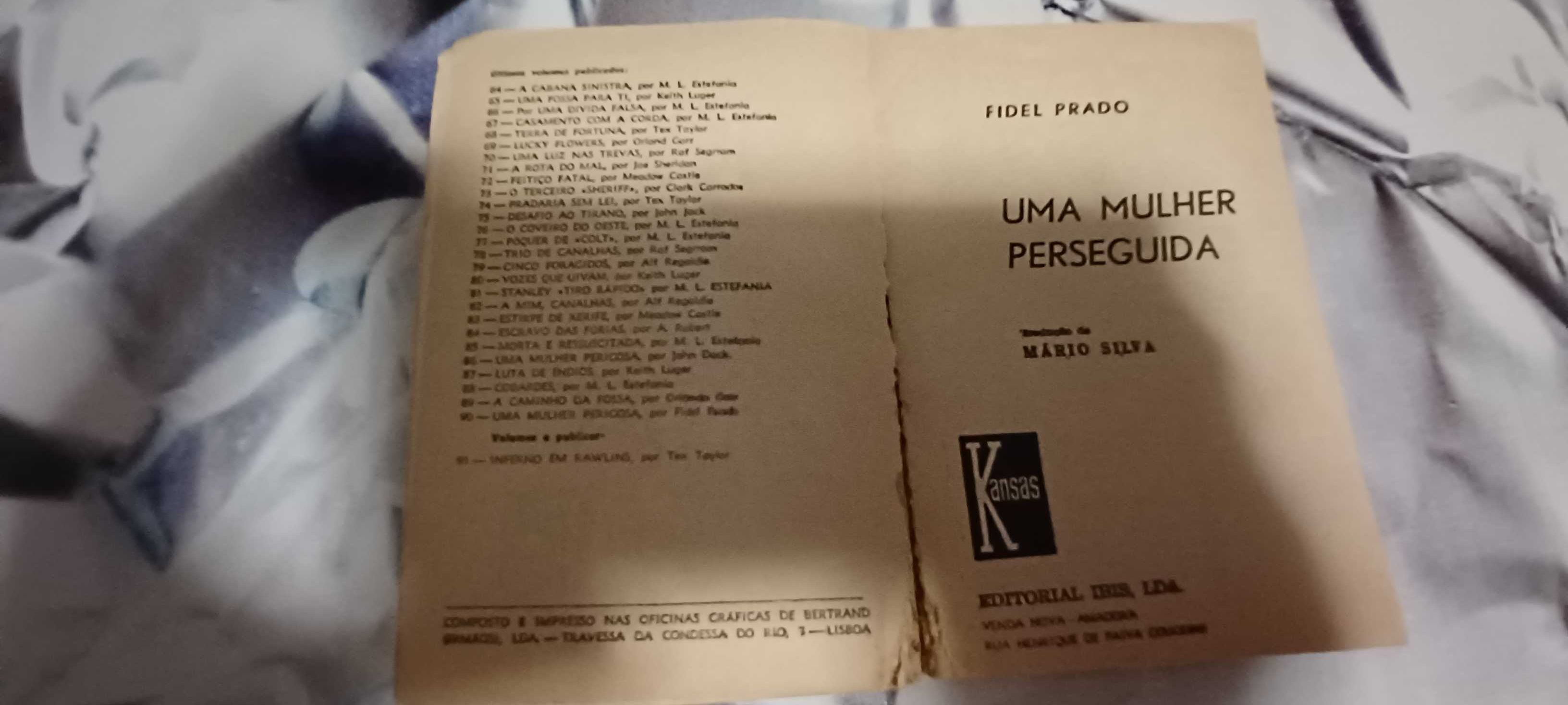 Livro _Uma Mulher Perseguida"_de Fidel Prado
