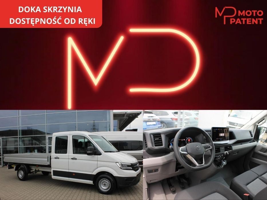 Volkswagen Crafter  Skrzyniowy Doka 7 Miejsc Rozstaw 4490 mm