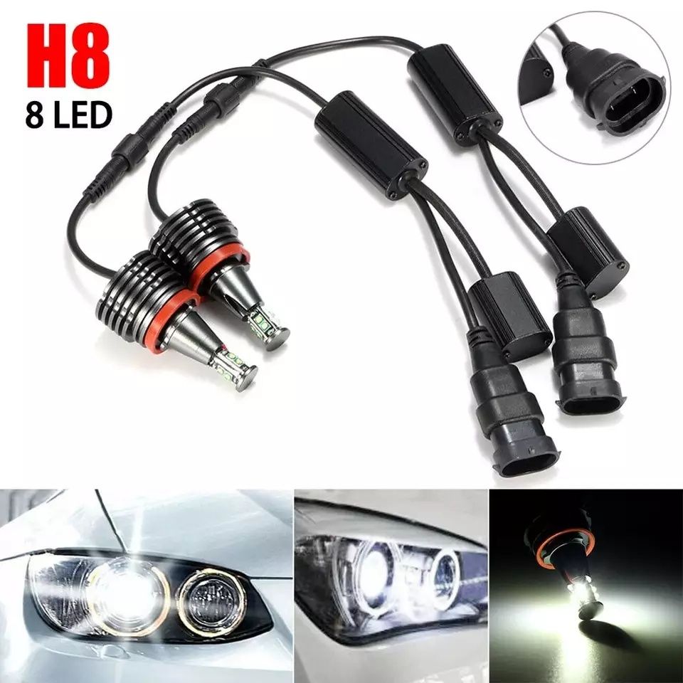 Габаритные огни H8 для BMW E60 E71 E91 X5 ангельские глазки LED marker