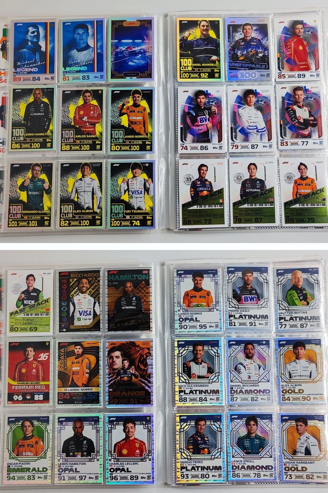 Álbum Completo (1-344) + 25 LE + 12 MGA Topps Turbo Attax 2024