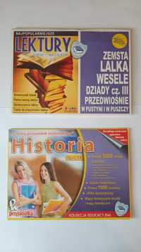 3 płyty Lektury i Historia - szkolny przewodnik multimedialny