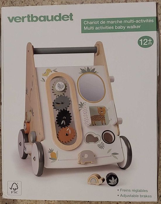 Carrinho de Marcha Vertbaudet Hanói – Madeira FSC, Novo