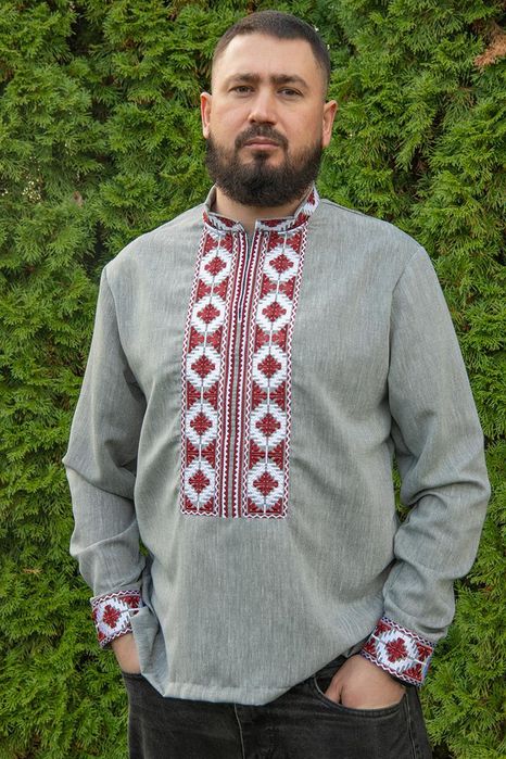 44-64 р Вишиванка чоловіча льон M L XL XXL 3XL 5XL 48 52 56 58 60 62