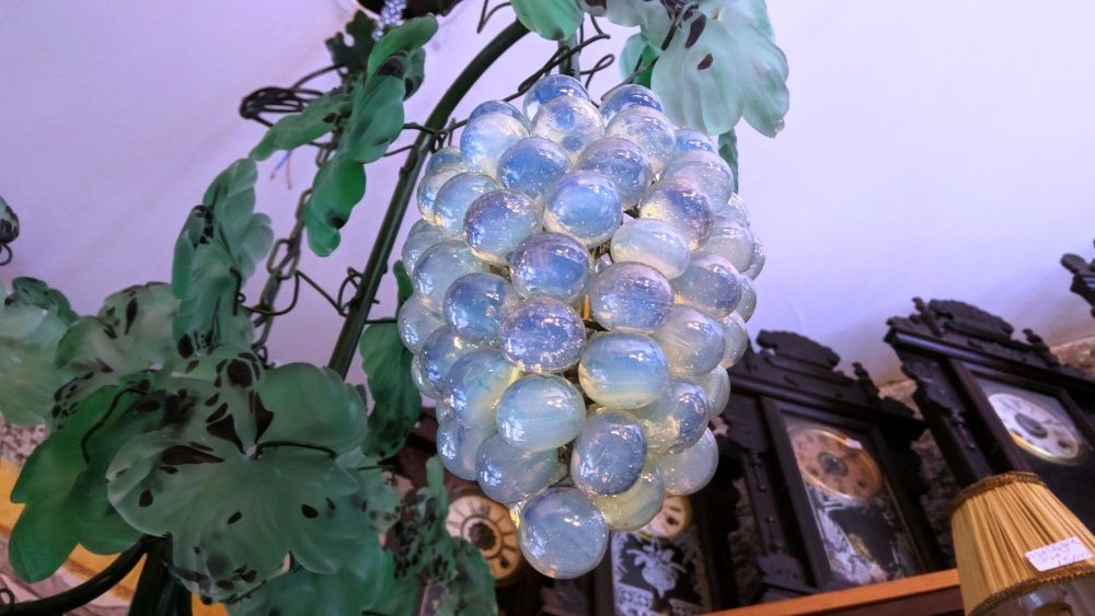 Candeeiro Vidro Murano Cachos Uva