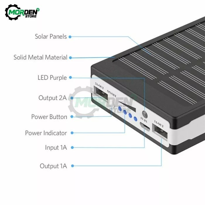 Корпус power bank 5x18650 рожевий