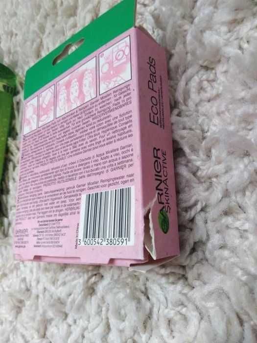 Płyn micelarny i Eco pads Garnier