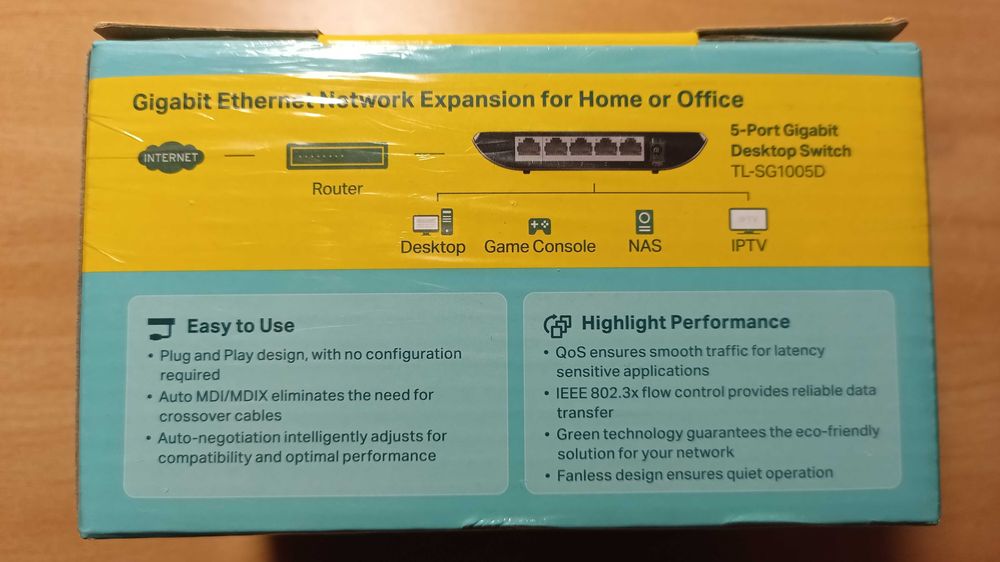 Гигабитный коммутатор TP-LINK TL-SG1005D