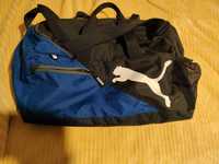 Super Torba Sportowa Puma Fundamenal 63 L Granatowo-Czarna Premium!