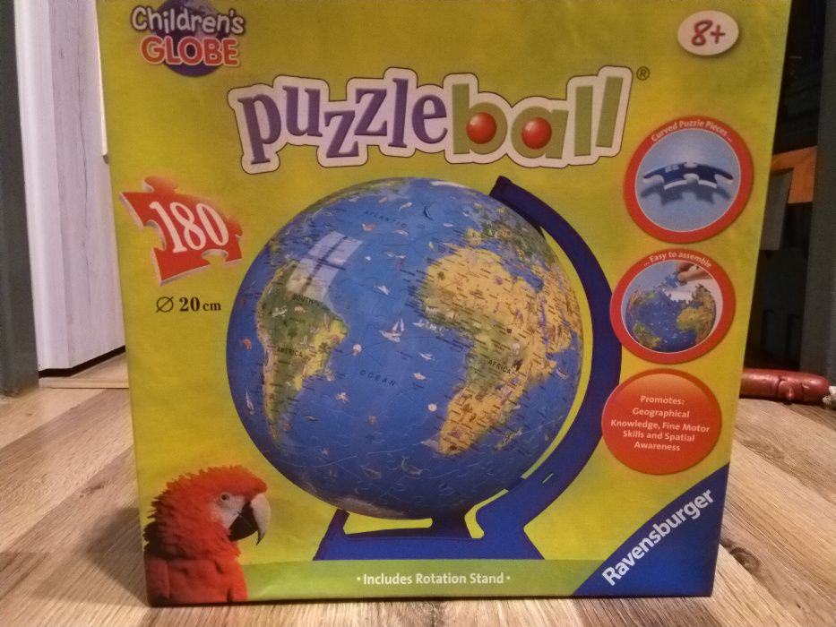 Puzzle 3D globus Ravensburger 180 części