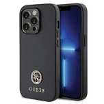 Etui Guess Strass Metal Logo na iPhone 13 Pro Max 6.7" - czarne