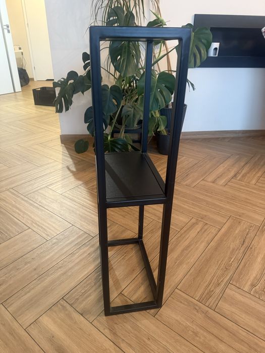 Wysoki regal półka czarny metalowy loft jak nowy
