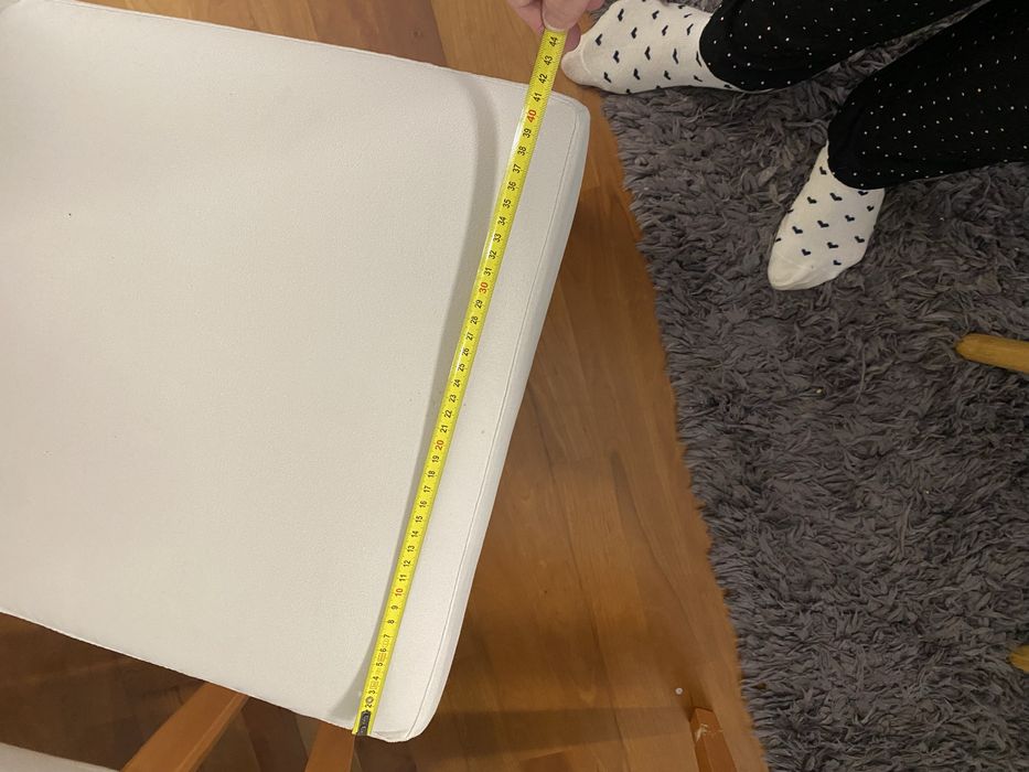 6 cadeiras de mesa de jantar com capas novas