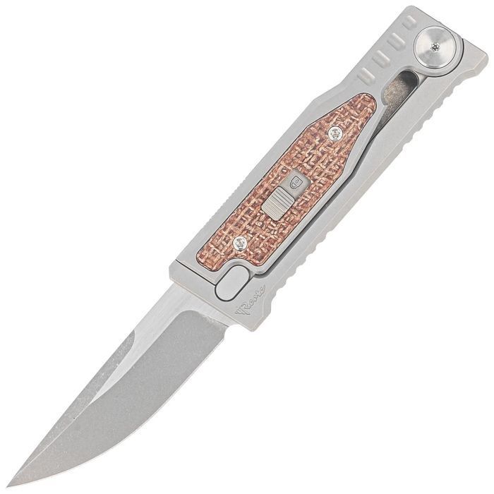 Nóż grawitacyjny Reate Mini EXO OTF Gravity Drop Point Bead Blasted Ti