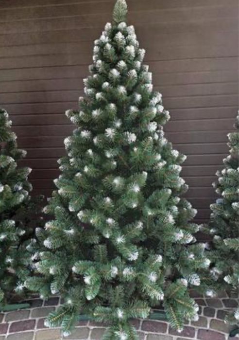 Штучна ялинка із салатовими кінчиками