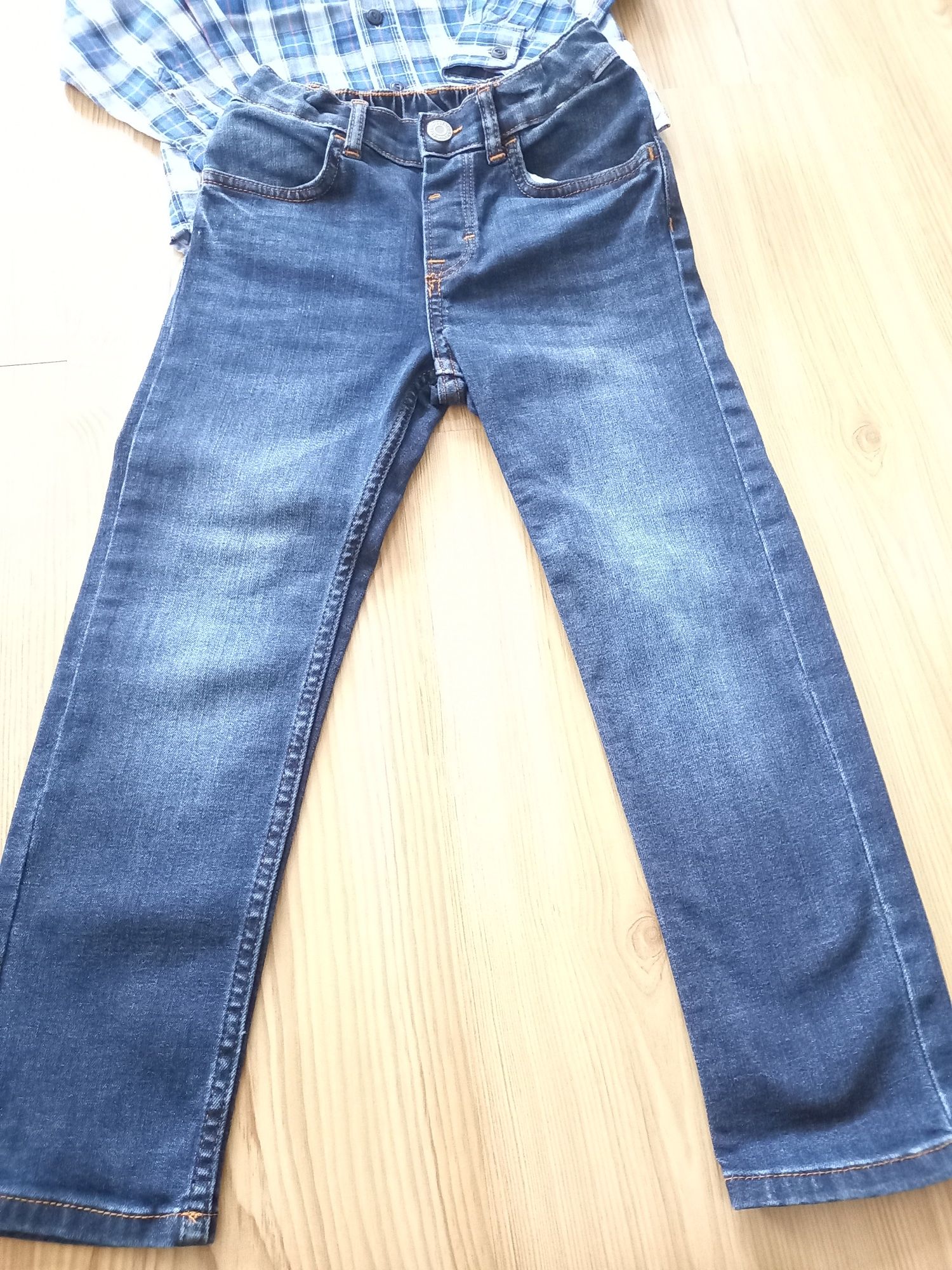 Zestaw dla chlopca  koszula Gap+ jeansy r.116
