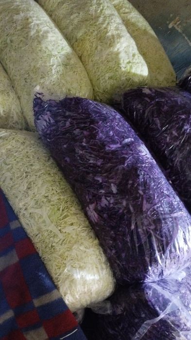 Sprzedam kapustę szatkowaną białą i czerwoną