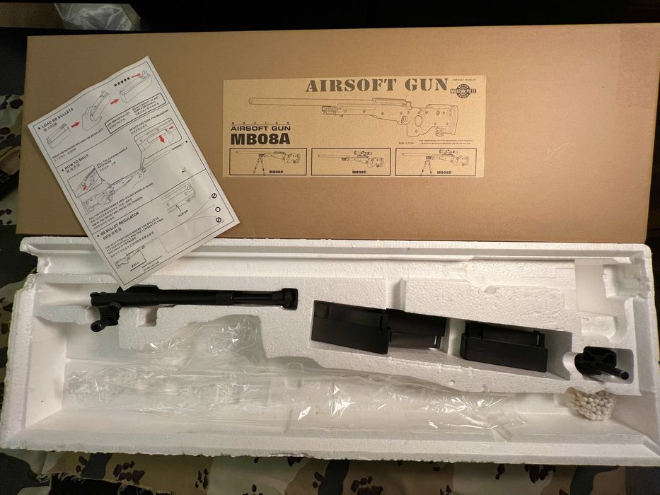 Airsoft Sniper MB08 como nova