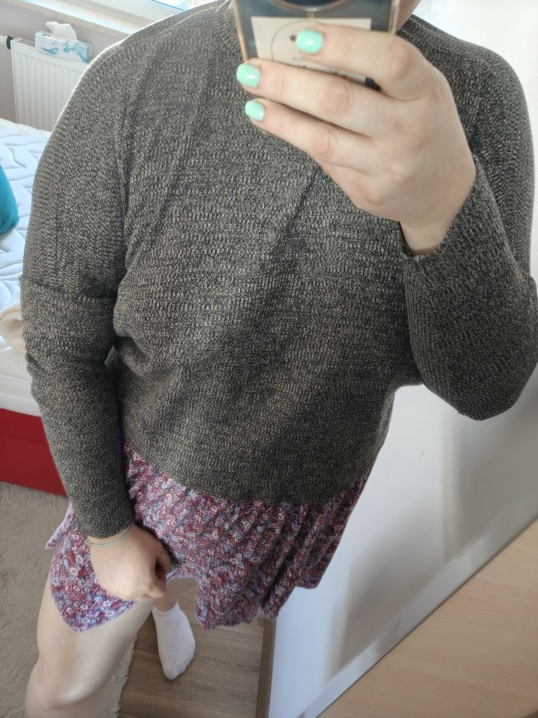 Bluzka, sweter z długim rękawem, rozmiar plus size, NOWA, wiskoza.