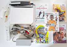 Nintendo Wii Branca 1º Modelo + 1 Comando + 5 jogos *100% Funcional*
