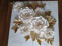 Róże 3D z papieru typ  Chanel