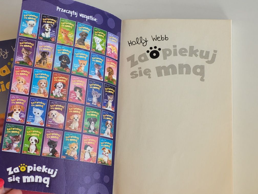 2szt ZAOPIEKUJ SIE MNA Holly Webb super o kotkach